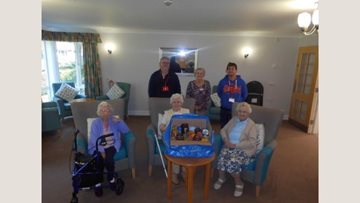 Local food bank delight at donations from Morpeth care home
